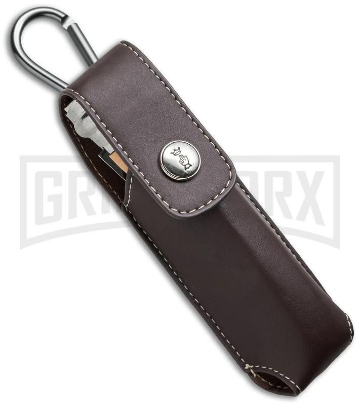 Opinel Knives Slim No. 10 Olive Wood Folding Knife W/Sheath - Stainless Steel - Image 3