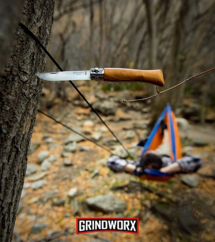 Opinel Knives No. 6 Olivewood Folding Knife - Stainless Steel - Image 3