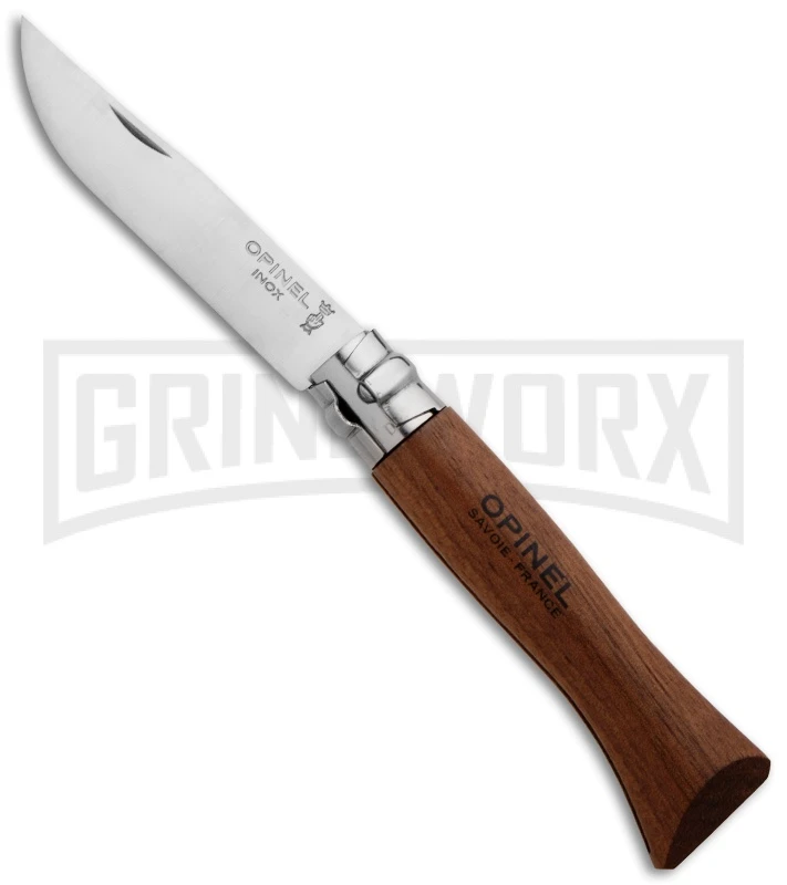 Opinel Knives No. 6 Walnut Folding Knife - Stainless Steel