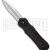 Piranha Excalibur Black OTF Automatic Knife - Stonewash Serr