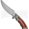 Rite Edge Gentleman Hunter Bowie Brown Fixed Blade Knife - Satin Plain