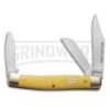 Old Timer Senior Yellow Pocket Knife - 3 Blade