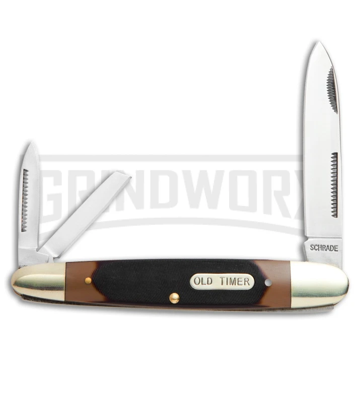 Schrade Old Timer Cigar Whittler Sawcut Pocket Knife