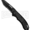 Schrade SCH201TS Tactical Tanto Folding Knife - Black Serr