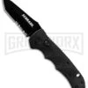 Schrade Extreme Mini Survival Automatic Knife - Tanto Black Serr