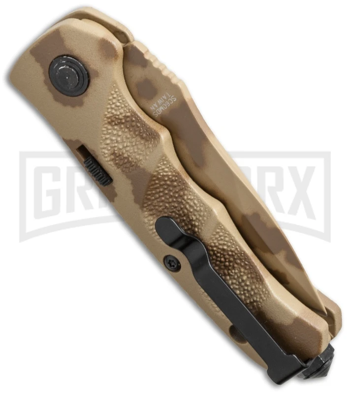 Schrade Mini Extreme Survival SC60MDT Desert Camo Automatic - Tanto Plain - Image 3