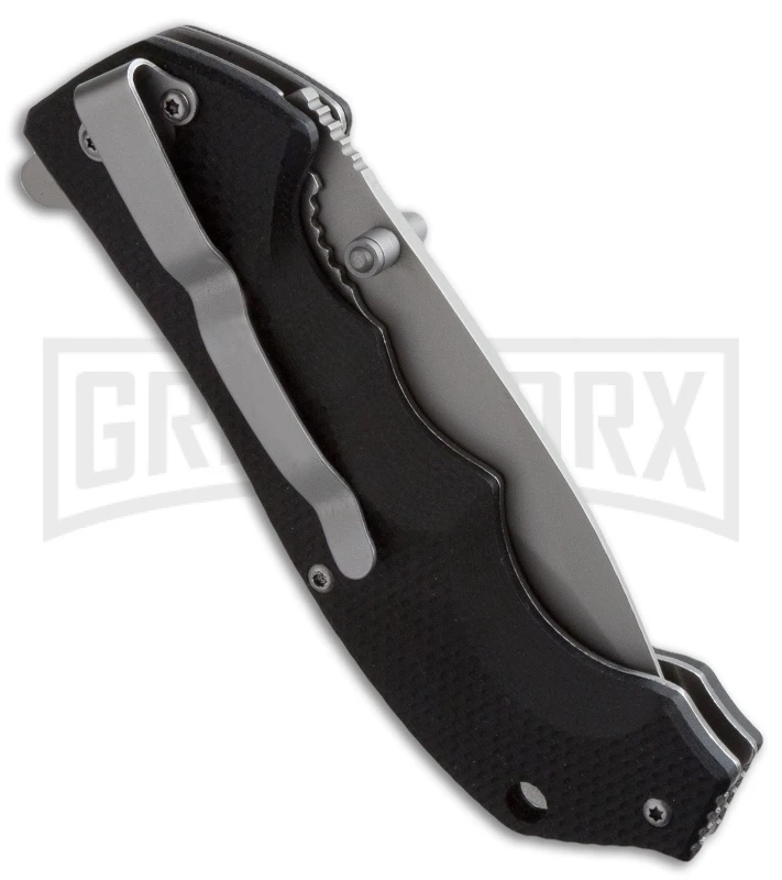 Schrade Black G-10 Folding Knife - Bead Blast Plain - Image 2