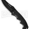 Schrade SCH211 Black Liner Lock Folding Knife - Black Plain
