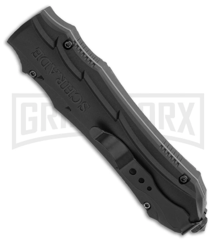 Schrade SCHOTF Assisted Opening OTF Knife - Drop Point Gray Plain - Image 3