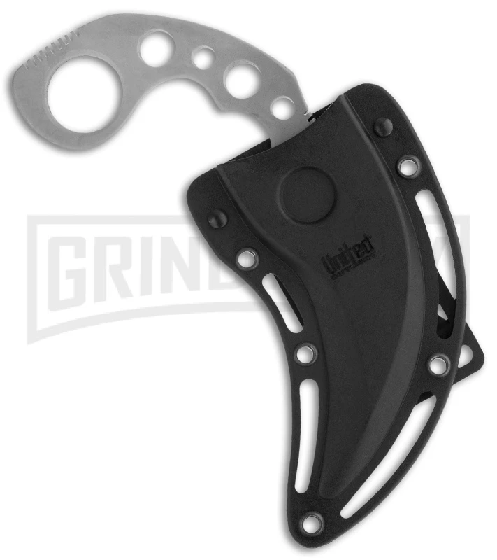 United Cutlery Silver Undercover Karambit Fixed Blade Knife - Satin Plain - Image 2