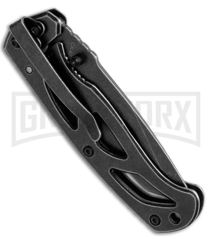 Smith & Wesson Extreme Ops CK404 Black Folding Knife - Tanto Black - Image 2