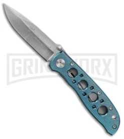 Smith & Wesson Extreme Ops CK105BL Blue Folding Knife - Satin Plain
