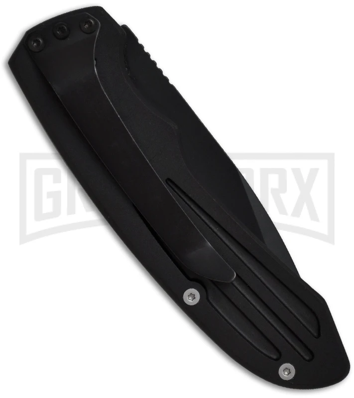 Smith & Wesson Extreme Ops SW50BT Black Automatic Knife - Tanto Black Plain - Image 2