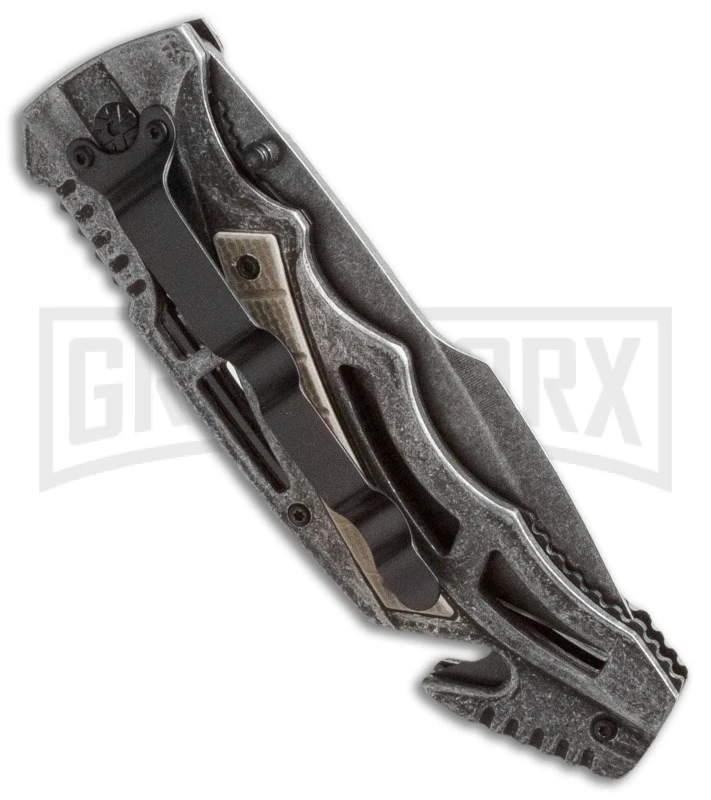 Smith & Wesson Border Guard SWBG7 Folding Knife - Black Stonewash - Image 2