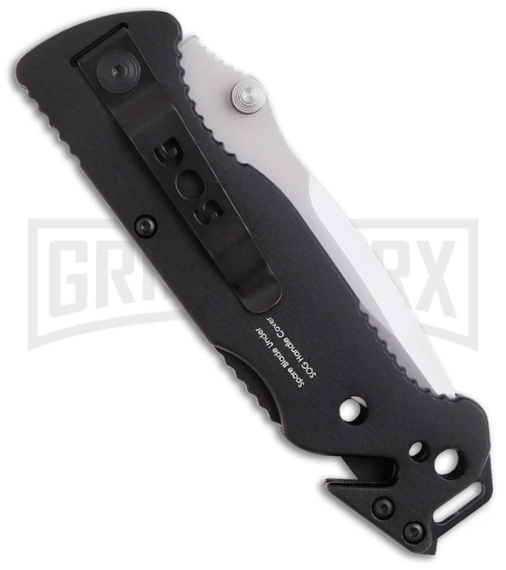 SOG Escape Folding Knife FF-24 (3.4" Serr) - Image 2