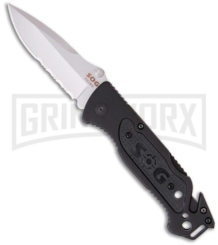 SOG Escape Folding Knife FF-24 (3.4" Serr)