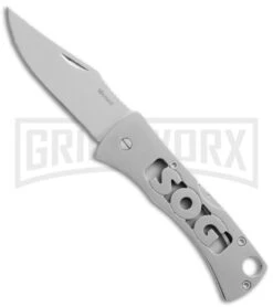 SOG Micron 2.0 Folding Knife - Bead Blast Plain