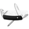 Swiza D04 Black Swiss Pocket Knife - Satin Plain