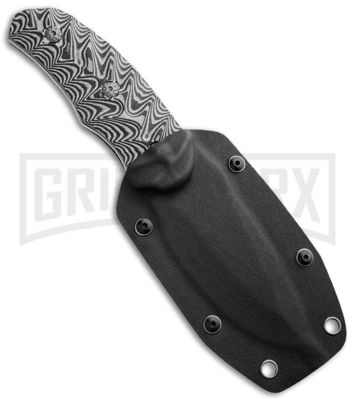 United Cutlery SOA Titanium Hunter Micarta Fixed Blade Knife - Gray Plain - Image 2