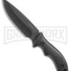 United Cutlery Bushcraft Bushmaster Fixed Blade Knife - Black Plain