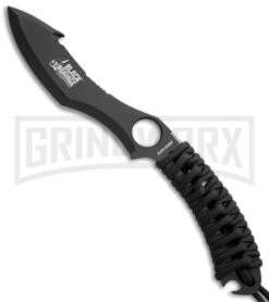 United Cutlery Savage Survival Wilderness Fixed Blade Knife - Black Plain