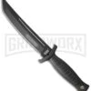 United Cutlery Black Combat Commander Tanto Knife - Black Plain