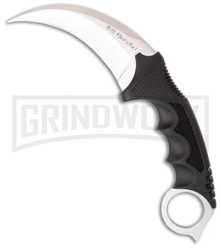 United Cutlery Honshu Silver Karambit Knife - Satin Plain